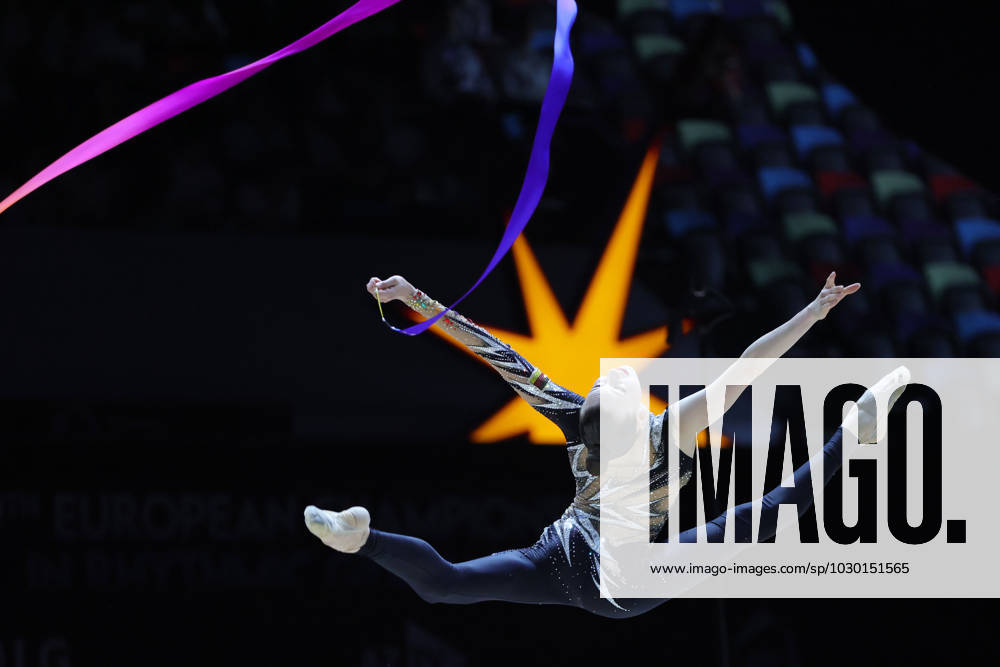 Darja Varfolomeev, GER, during apparatus final at 2023 European Rhythmic Gymnastics championships in Baku 21 05 2023