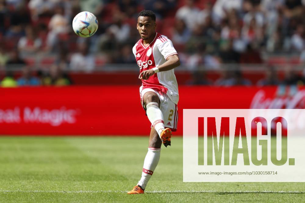 , Johan Cruijff Arena , Dutch Eredivisie Football , season 2022 2023 , match between Ajax and FC Utrecht , Ajax player Jurrien Timber Ajax - Utrecht x21034522x