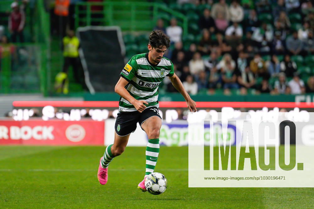 Francisco Trincao from Sporting CP in action during the Portuguese Liga Bwin football match between Sporting CP and SL Benfica at Estadio Jose Alvalade..Final score: Sporting CP 2:2 SL Benfica Lisbon Portugal - ZUMAs197 20230521_zaa_s197_194