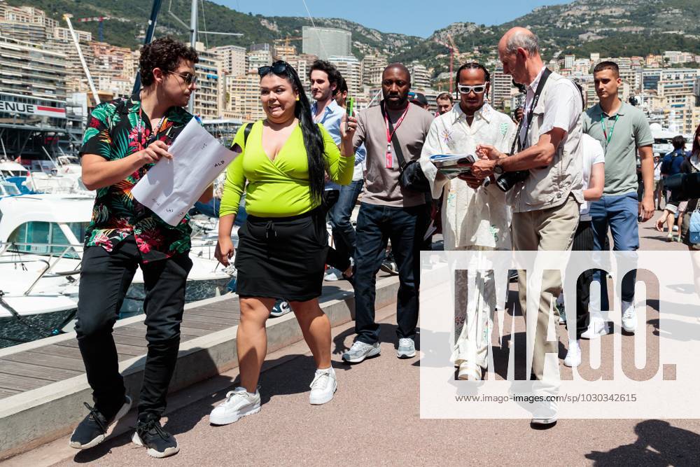 Lewis Hamilton Mercedes AMG Petronas Motorsport arrives at the paddock, Monaco Grand Prix, Motorsport, Formula 1, 2023 season, 26 05 2023 Monaco Grand Prix, Motorsport, Formula 1, 2023 season