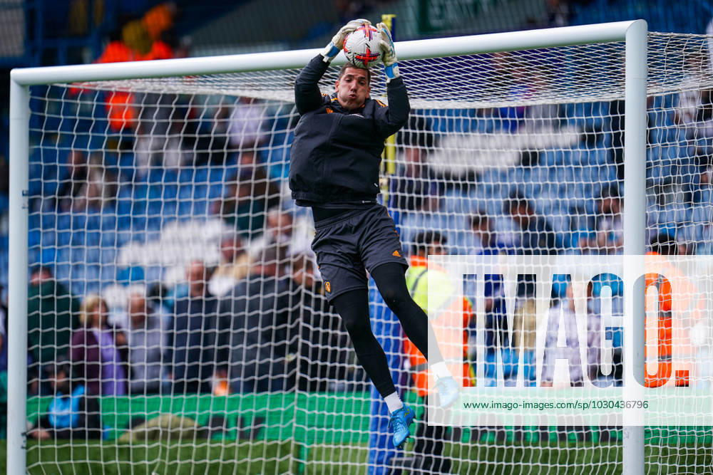 Leeds United v Tottenham Hotspur Premier League 28 05 2023. Leeds United goalkeeper Joel Robles (22) warming up during the Premier League match between Leeds United and Tottenham Hotspur at Elland Road, Leeds, England on 28 May 2023. Leeds Elland Road West Yorkshire England Editorial use only DataCo restrictions apply See www.football-dataco.com ,