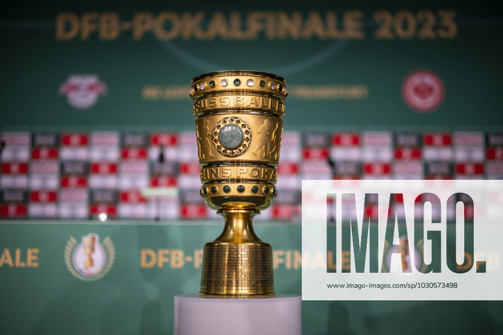 football DFB Pokal final 2023, RB Leipzig Eintracht Frankfurt, training and press conference, v l feature from DFB Pokal Berlin.