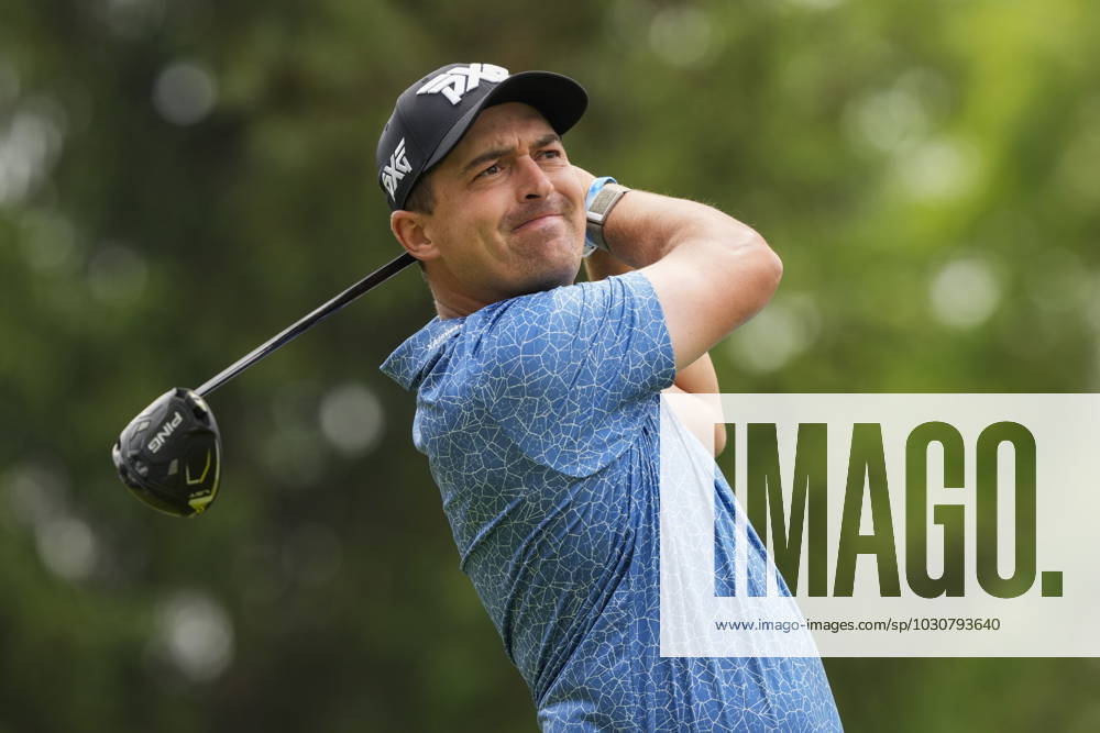 Justin Lower tees off on the seventeenth hole during the second round of the Canadian Open in Toronto on Friday, June 9, 2023. Canada News - June 9, 2023 - ZUMAc35_ 20230609_zaf_c35_170