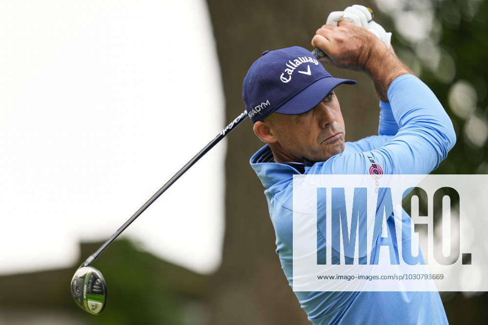 Jonathan Byrd tees off on the fifteenth hole during the second round of the Canadian Open in Toronto on Friday, June 9, 2023. Canada News - June 9, 2023 - ZUMAc35_ 20230609_zaf_c35_174