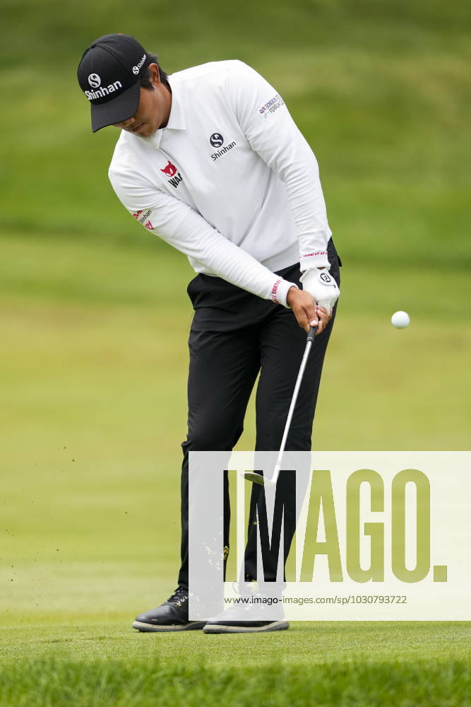 S.H. Kim makes a shot on the seventeenth hole during the second round of the Canadian Open in Toronto on Friday, June 9, 2023. Canada News - June 9, 2023 - ZUMAc35_ 20230609_zaf_c35_181