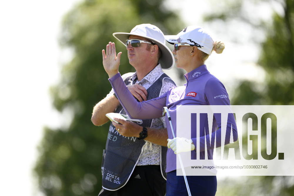 STOCKHOLM 20230610 Madelene Sagström, Sweden, during the third round of the Scandinavian Mixed European Tour event at Ullna STOCKHOLM SVERIGE GOLF