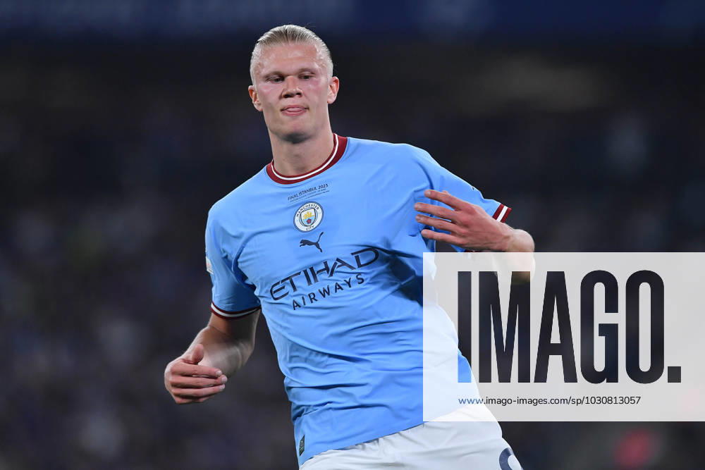Soccer Champions League final Manchester City Inter Milan on 10 06 2023 at the Ataturk Olympic Stadium in Istanbul Erling Haaland Manchester