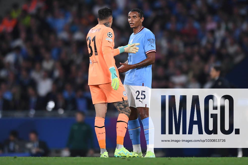 Soccer Champions League final Manchester City Inter Milan on 10 06 2023 at Ataturk Olympic Stadium in Istanbul Ederson Manchester , left Manuel Akanji Manchester , right