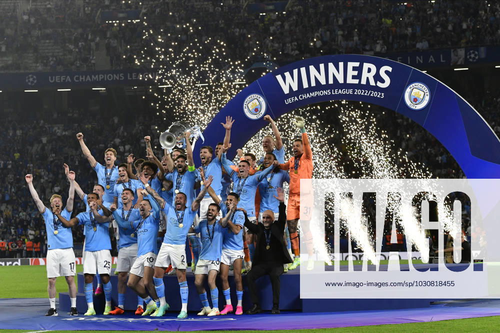 Manchester City win the UEFA Champions League final, Istanbul, Turkey Istanbul, Turkey. 10th, June 2023. Captain Ilkay Gundogan of Manchester City can raise the trophy as the winner of the UEFA Champions League final between Manchester City and Inter at the Atat?rk Stadium in Istanbul. Istanbul Turkey