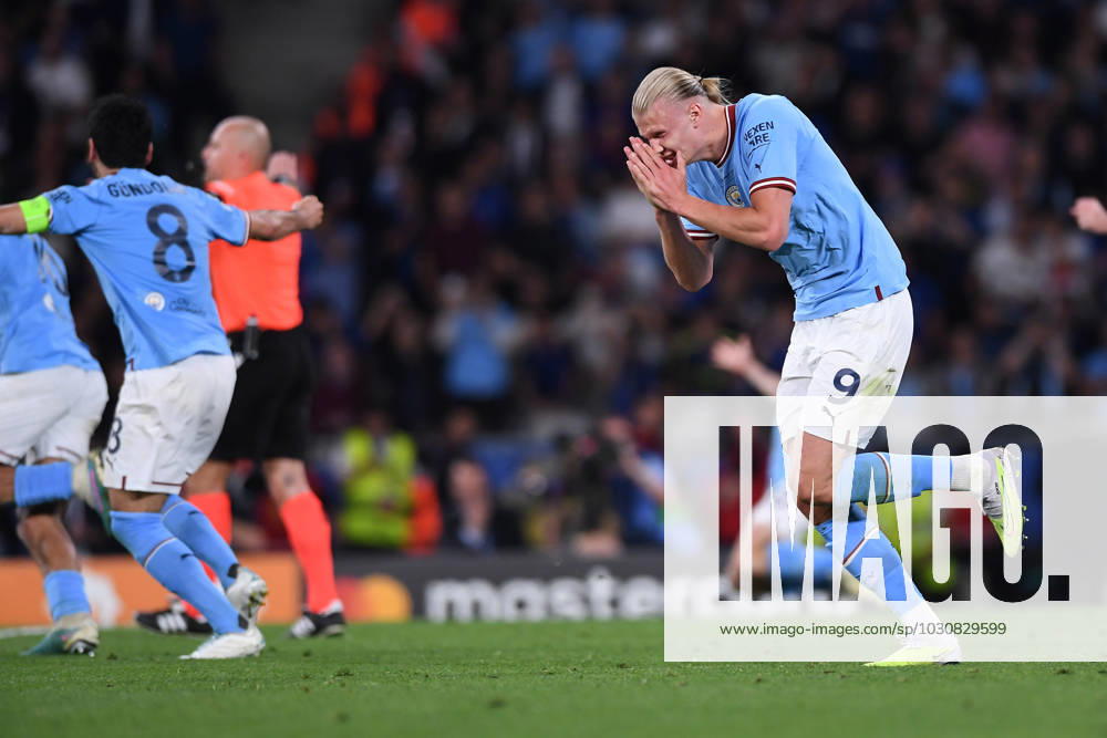 Soccer Champions League final Manchester City Inter Milan on 10 06 2023 at Ataturk Olympic Stadium in Istanbul Erling Haaland Manchester jubilation joy emotions