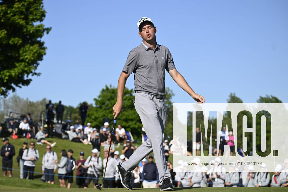 STOCKHOLM 20230611 Dale Whitnell, Great Britain, celebrates after winning the Scandinavian Mixed European Tour event at Ullna golf course STOCKHOLM SVERIGE