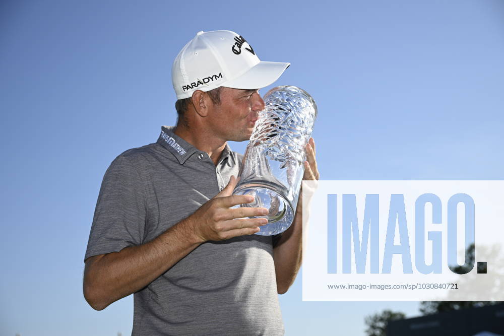 STOCKHOLM 20230611 Dale Whitnell, UK, with the trophy after winning the Scandinavian Mixed European Tour event at Ullna golf course STOCKHOLM SWEDEN