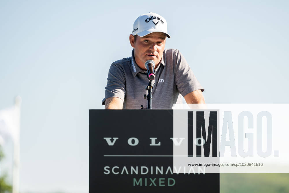 Dale Whitnell of England at the award ceremony after the fourth round of the Scandinavian Mixed golf tournament on June 11, 2023 in Akersberga Photo Emma Wallskog BILDBYRAN COP 320 EW0211 golf scandinavian mixed day 4 bbeng