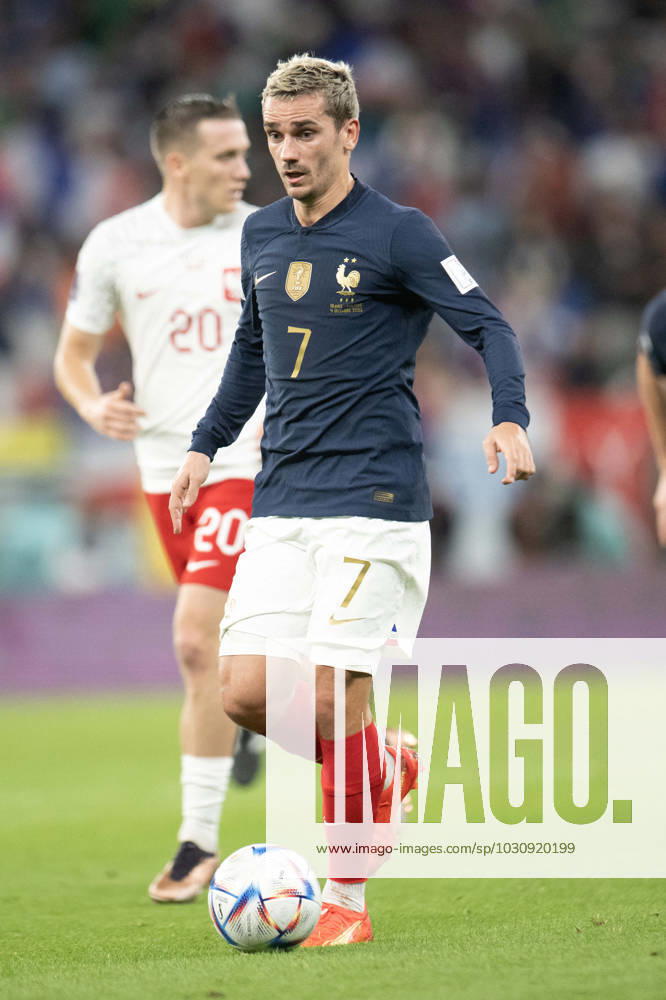 France v Poland - Round of 16 - FIFA World Cup, WM, Weltmeisterschaft, Fussball Doha Antoine Griezmann of France in action during the FIFA World Cup Qatar 2022 Round of 16 match between France v Poland at Al Thumama Stadium on December 04, 2022 in Doha, Qatar. Photo by David Niviere ABACAPRESS.COM DOHA Qatar