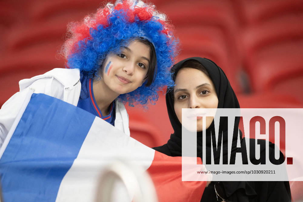 France v Poland - Round of 16 - FIFA World Cup, WM, Weltmeisterschaft, Fussball Doha Fans of France in action during the FIFA World Cup Qatar 2022 Round of 16 match between France v Poland at Al Thumama Stadium on December 04, 2022 in Doha, Qatar. Photo by David Niviere ABACAPRESS.COM DOHA Qatar