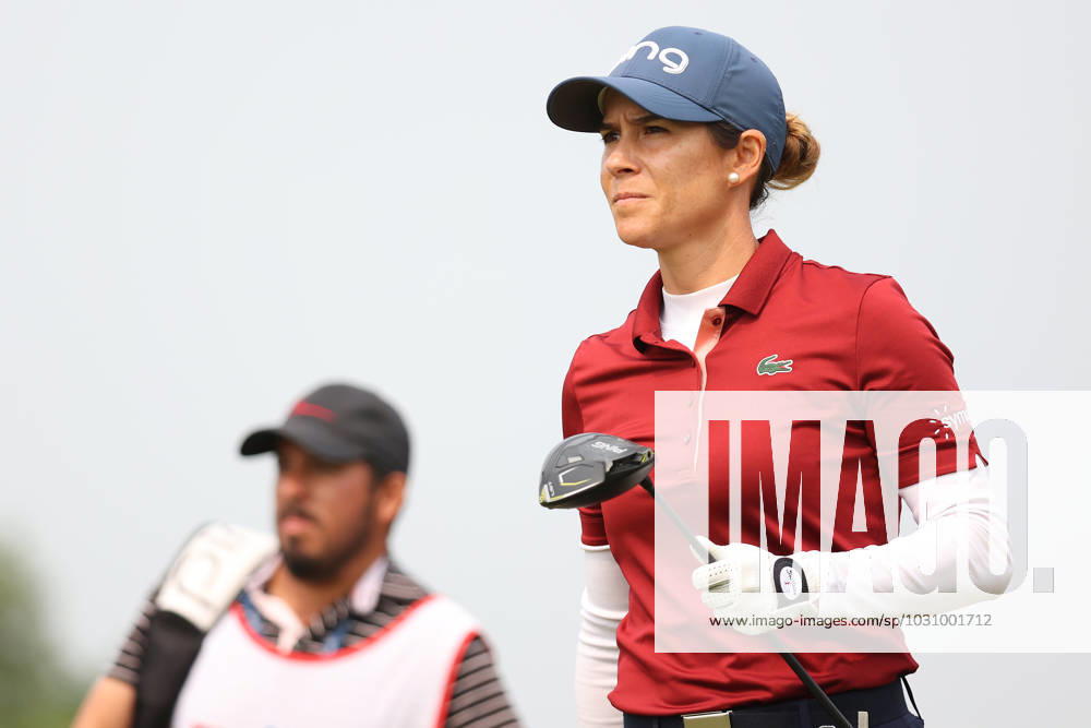 Meijer LPGA, Golf Damen Classic Azahara Munoz of Spain walks on the 9th hole during the first round of the Meijer LPGA Classic for Simply Give golf tournament at Blythefield Country Club in Belmont, MI, USA Friday, June 15, 2023. Belmont Michigan United States