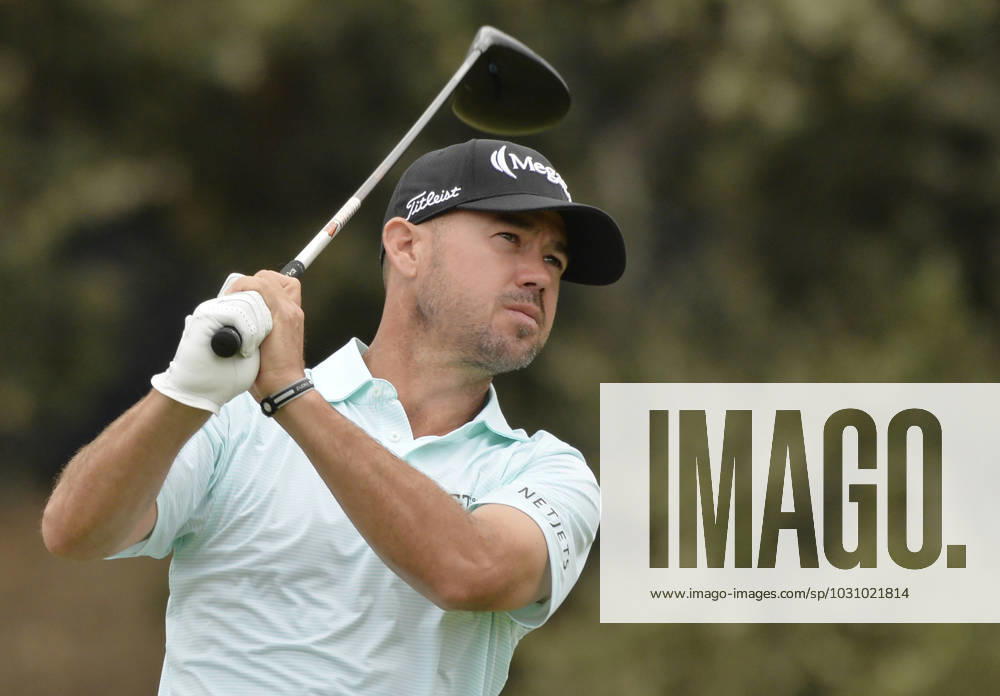 Brian Harman watches his drive after teeing off on the 12th hole during the second round of the 2023 U.S. Open Golf Championship at the Los Angeles Country Club in Los Angeles, California on Friday, June 16, 2023. LAP20230616921 MIKExGOULDING