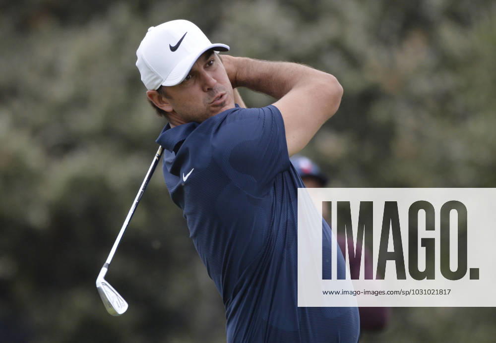 Brooks Koepka tees off on the 12th hole during the second round of the 2023 U.S. Open Golf Championship at the Los Angeles Country Club in Los Angeles, California on Friday, June 16, 2023. LAP20230616923 MIKExGOULDING