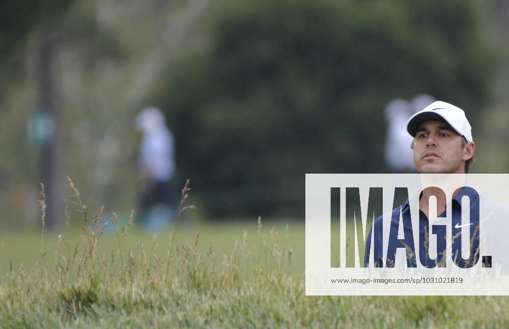 Brooks Koepka lines up a shot out of a bunker on the 12th hole during the second round of the 2023 U.S. Open Golf Championship at the Los Angeles Country Club in Los Angeles, California on Friday, June 16, 2023. LAP20230616925 MIKExGOULDING
