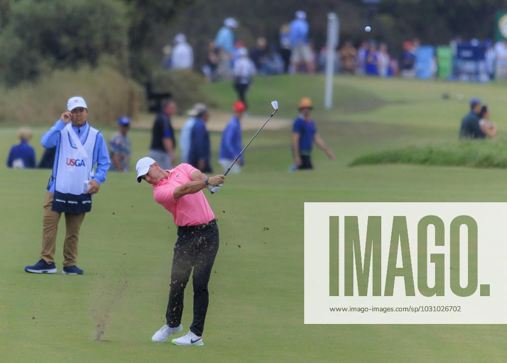 Rory McIlroy drives from the 18th fairway during the Second round of the LACC 123rd U.S. Open Championship on Friday June 16, 2023 held at the Los Angeles Country Club in Los Angeles, California. JAVIER ROJAS PI Los Angeles USA - ZUMAp124 20230616_zaa_p124_007
