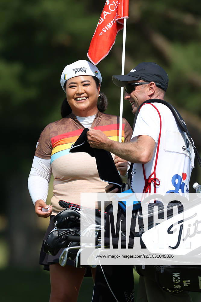 Meijer LPGA, Golf Damen Classic Christina Kim waits on the 8th green during the third round of the Meijer LPGA Classic for Simply Give golf tournament at Blythefield Country Club in Belmont, MI, USA Saturday, June 17, 2023. Belmont Michigan United States
