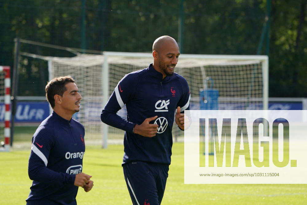 French Football Team Training Session - Clairefontaine Handout - Steven Nzonzi during a training session at the French National Football Centre in Clairefontaine, Yvelines, France on August 31, 2020. Photo by ABACAPRESS.COM Calirefontaine France