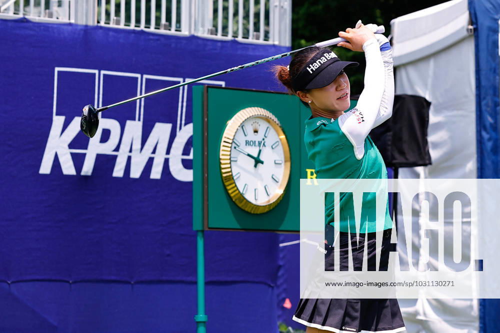 SPRINGFIELD, NJ - JUNE 19: Lydia Ko of New Zealand tees of at the 1st tee during practice for the LPGA, Golf Damen KPMG Womens PGA, Golf Herren Championship on June 19, 2023 at Baltusrol Golf Club (Lower Course) in Springfield, New Jersey. (Photo by Rich Graessle Icon Sportswire) GOLF: JUN 19 LPGA KPMG Womens PGA Championship Icon23061918102