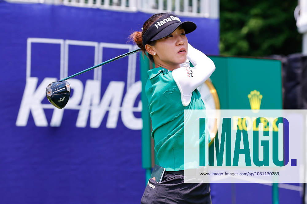 SPRINGFIELD, NJ - JUNE 19: Lydia Ko of New Zealand tees of at the 1st tee during practice for the LPGA, Golf Damen KPMG Womens PGA, Golf Herren Championship on June 19, 2023 at Baltusrol Golf Club (Lower Course) in Springfield, New Jersey. (Photo by Rich Graessle Icon Sportswire) GOLF: JUN 19 LPGA KPMG Womens PGA Championship Icon23061918110
