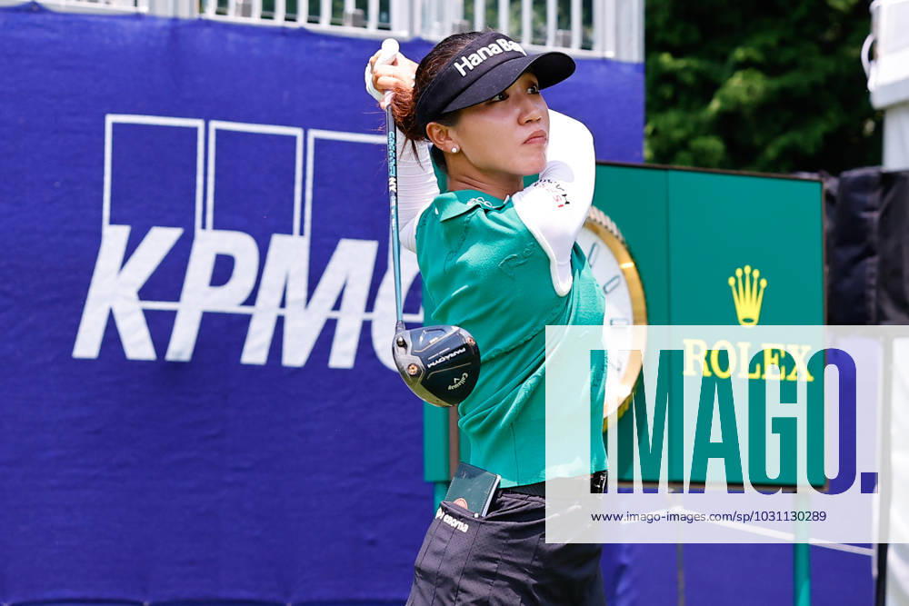 SPRINGFIELD, NJ - JUNE 19: Lydia Ko of New Zealand tees of at the 1st tee during practice for the LPGA, Golf Damen KPMG Womens PGA, Golf Herren Championship on June 19, 2023 at Baltusrol Golf Club (Lower Course) in Springfield, New Jersey. (Photo by Rich Graessle Icon Sportswire) GOLF: JUN 19 LPGA KPMG Womens PGA Championship Icon23061918116