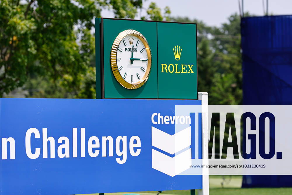 SPRINGFIELD, NJ - JUNE 19: A general view the Chevron and Rolex signs during practice for the LPGA, Golf Damen KPMG Womens PGA, Golf Herren Championship on June 19, 2023 at Baltusrol Golf Club (Lower Course) in Springfield, New Jersey. (Photo by Rich Graessle Icon Sportswire) GOLF: JUN 19 LPGA KPMG Womens PGA Championship Icon23061918135