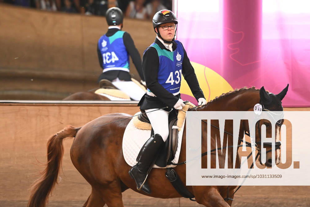 Berlin, Germany, June 20th 2023: Cornelius Geitner of Germany Special Olympics World Games Berlin 2023 - Dressage - Olympiapark. (Ryan Sleiman SPP)