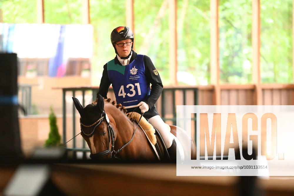 Berlin, Germany, June 20th 2023: Cornelius Geitner of Germany Special Olympics World Games Berlin 2023 - Dressage - Olympiapark. (Ryan Sleiman SPP)