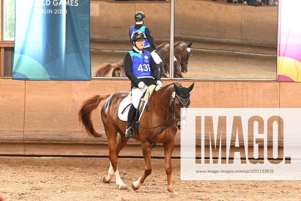 Berlin, Germany, June 20th 2023: Cornelius Geitner of Germany Special Olympics World Games Berlin 2023 - Dressage - Olympiapark. (Ryan Sleiman SPP)