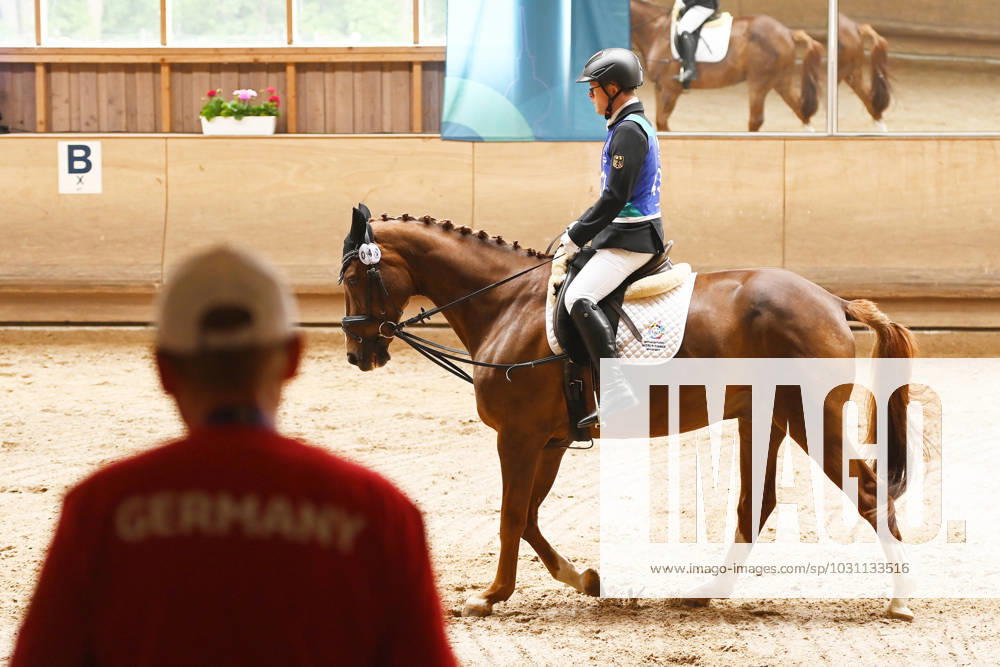 Berlin, Germany, June 20th 2023: Cornelius Geitner of Germany Special Olympics World Games Berlin 2023 - Dressage - Olympiapark. (Ryan Sleiman SPP)