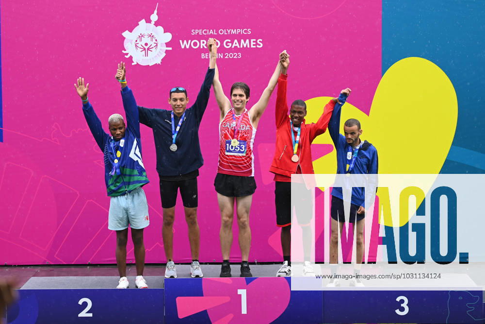 KW25 Berlin, Germany, June 20th 2023: Finalists in the Level A finals during the Special Olympics World Games Berlin 2023 - Men s 800m - Olympiapark. (Ryan Sleiman SPP)