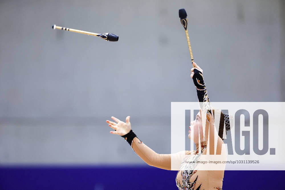SEPCIAL OLYMPICS WORLD GAMES Special Olympics World Games Berlin 2023 4 day 20 June 2023 rhythmic gymnastics Saga Hanninen FIN with clubs Berlin Berlin Germany