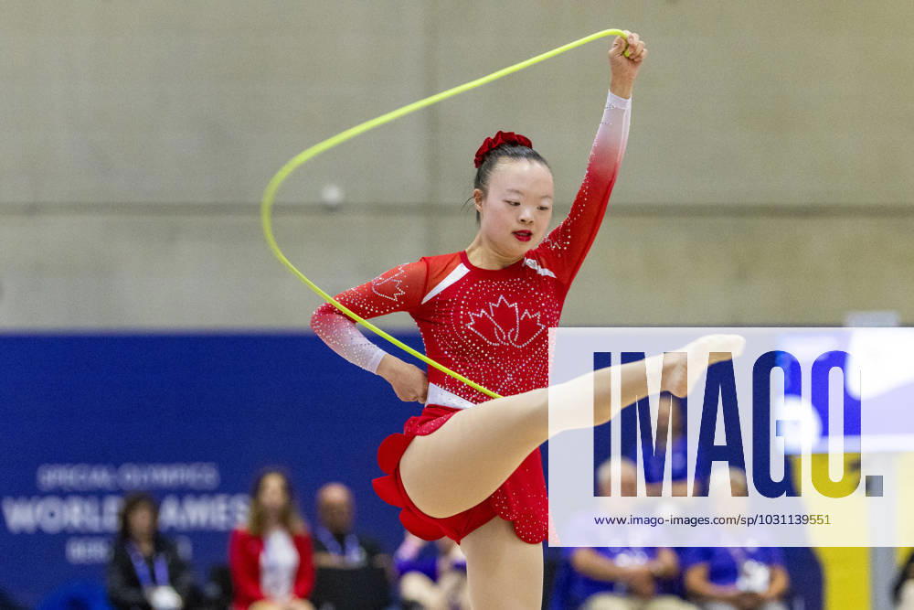 SEPCIAL OLYMPICS WORLD GAMES Special Olympics World Games Berlin 2023 4 day 20 June 2023 rhythmic gymnastics Kimana Mar from Canada during her free skate with the rope Berlin Berlin Germany
