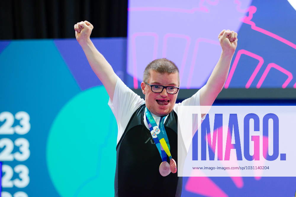 SPECIAL OLYMPICS - World Summer Games 2023 BERLIN,GERMANY,20.JUN.23 - SPECIAL OLYMPICS - World Summer Games 2023, powerlifting. Image shows Marcel Golacz (AUT) GEPAxpictures xGintarexKarpaviciute