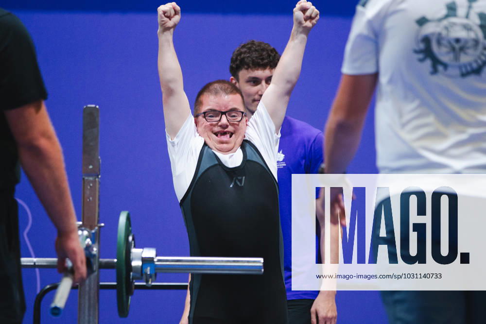 SPECIAL OLYMPICS - World Summer Games 2023 BERLIN,GERMANY,20.JUN.23 - SPECIAL OLYMPICS - World Summer Games 2023, powerlifting. Image shows Marcel Golacz (AUT) GEPAxpictures xGintarexKarpaviciute