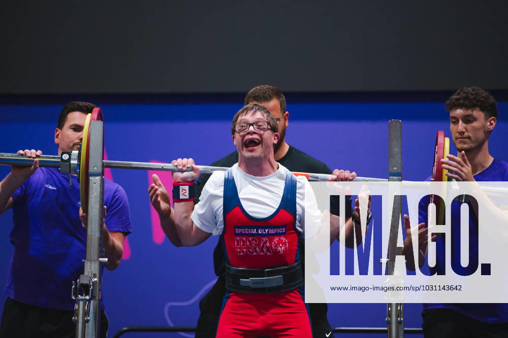 SPECIAL OLYMPICS - World Summer Games 2023 BERLIN,GERMANY,20.JUN.23 - SPECIAL OLYMPICS - World Summer Games 2023, powerlifting. Image shows Mitch Betsworth (USA) GEPAxpictures xGintarexKarpaviciute