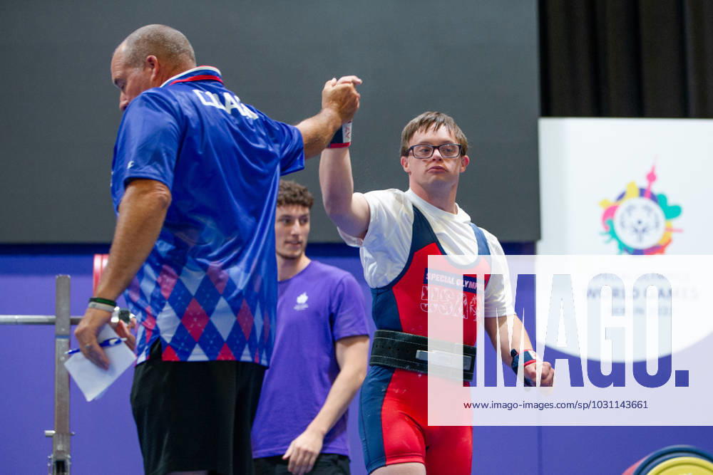 SPECIAL OLYMPICS - World Summer Games 2023 BERLIN,GERMANY,20.JUN.23 - SPECIAL OLYMPICS - World Summer Games 2023, powerlifting. Image shows Mitch Betsworth (USA) GEPAxpictures xGintarexKarpaviciute