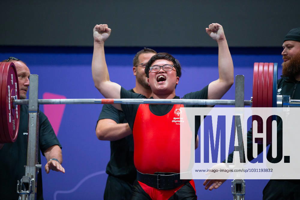 KW25 SPECIAL OLYMPICS - World Summer Games 2023 BERLIN,GERMANY,23.JUN.23 - SPECIAL OLYMPICS - World Summer Games 2023, powerlifting. Image shows Wonho Kang (KOR). GEPAxpictures xGintarexKarpaviciute
