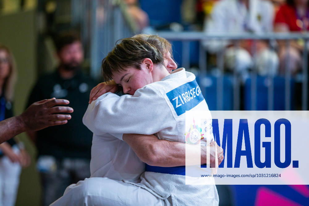 SPECIAL OLYMPICS - World Summer Games 2023 BERLIN,GERMANY,24.JUN.23 - SPECIAL OLYMPICS - World Summer Games 2023, judo. Image shows Sandra Zirbisegger (AUT) and Ingrid Grundner (AUT). GEPAxpictures xGintarexKarpaviciute