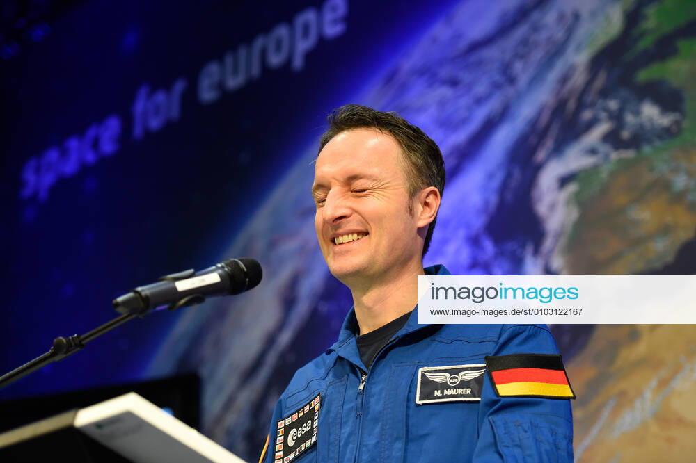 ESA Press Conference, Astronaut Dr Matthias Maurer 02 02 2017 Darmstadt x1x ESA, European Space Operations Center Press Conference, Introduction of ESA Astronaut Dr Matthias Maurer In the picture l r Dr Matthias Maurer Frankfurt Frankfurt Hessen Germany