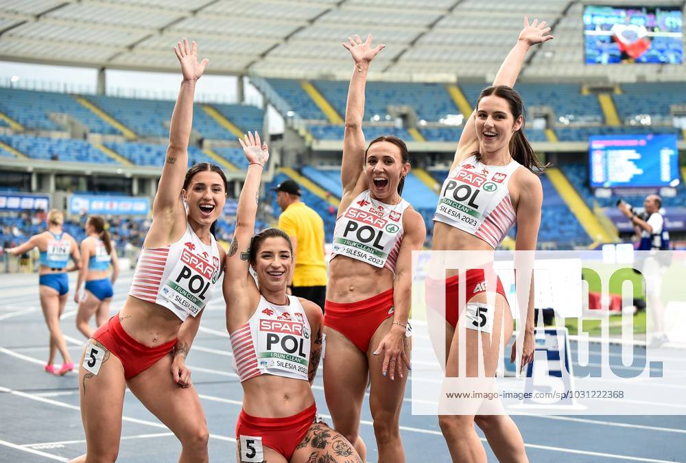 KW25 2023.06.24 Chorzow Lekkoatletyka Igrzyska Europejskie Krakow-Malopolska 2023 Igrzyska Europejskie N z Magdalena Stefanowicz, Ewa Swoboda, Marika Popowicz-Drapala, Monika Romaszko Foto Lukasz Sobala PressFocus 2023.06.24 Chorzow Athletics Europaspiele Krakow Malopolska 2023 Magdalena Stefanowicz, Ewa Swoboda, Marika Popowicz-Drapala, Monika Romaszko Credit: Lukasz Sobala PressFocus NEWSPIX.PL --- Newspix.pl 20230624PFa_LSA392
