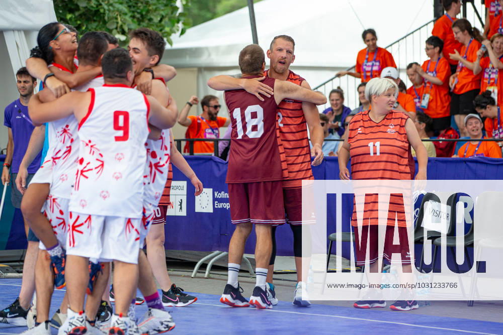 SPECIAL OLYMPICS - World Summer Games 2023 BERLIN,GERMANY,25.JUN.23 - SPECIAL OLYMPICS - World Summer Games 2023, basketball. Image shows both teams. GEPAxpictures xGintarexKarpaviciute