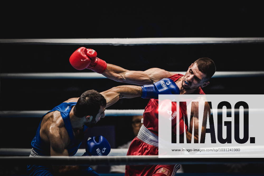 KW25 2023.06.25 NOWY TARG IGRZYSKA EUROPEJSKIE 2023 BOKS Europaspiele BOXING NZ MARTINS BLUMENTALS ESKERKHAN MADIEV FOT JAKUB GRUCA NEWSPIX.PL --- Newspix.pl GJ__1186-2