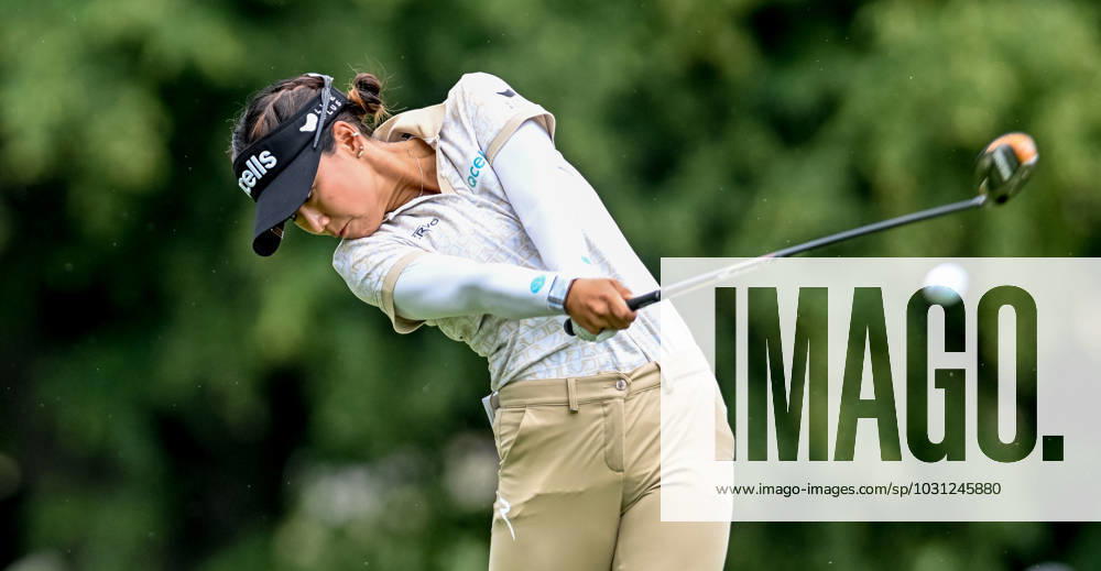 Jenny Shin hits a tee shot during the final round of the KPMG Womens Golf Championship at Baltusrol Golf Club in Springfield, NJ on June 25, 2023. Eclipse Sportswire CSM Springfield USA - ZUMAcs17 20230625_zaf_cs17_011