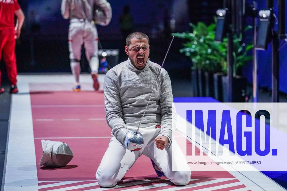 KRAKOW UL. LEMA TAURON ARENA ( POLAND ) SZERMIERKA ( FENCING ) - IGRZYSKA EUROPEJSKIE ( Europaspiele ) 2023 INDYWIDUALNA SZABLA MEZCZYZN ( MENS SABRE INDIVIDUAL ) NZ SANDRO BAZADZE FOTO BORYS GOGULSKI CYFRASPORT NEWSPIX.PL --- Newspix.pl 20230625_CSBG_2008