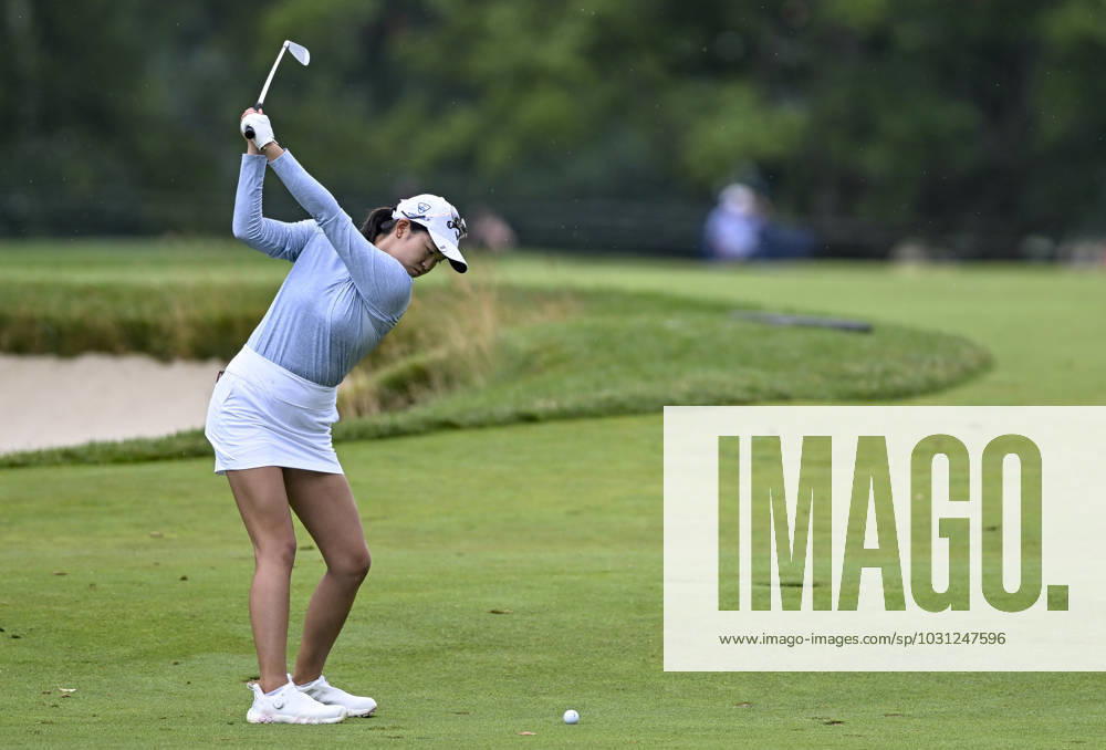 Rose Zhang (USA) hits an approach shot during the final round of the KPMG Womens Golf Championship at Baltusrol Golf Club in Springfield, NJ on June 23, 2023. Scott Serio Eclipse Sportswire CSM USA - ZUMAcs17 20230625_zaf_cs17_017